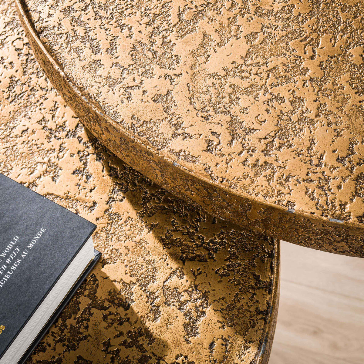Salontafel Metallic rond set/2