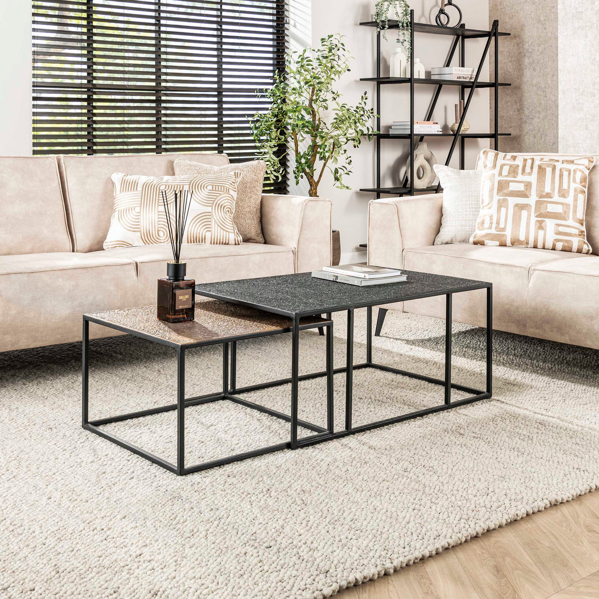 Salontafel Metallic rechthoekig set/2 - foto 8