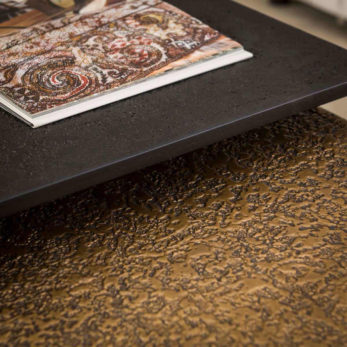 Salontafel Metallic rechthoekig set/2