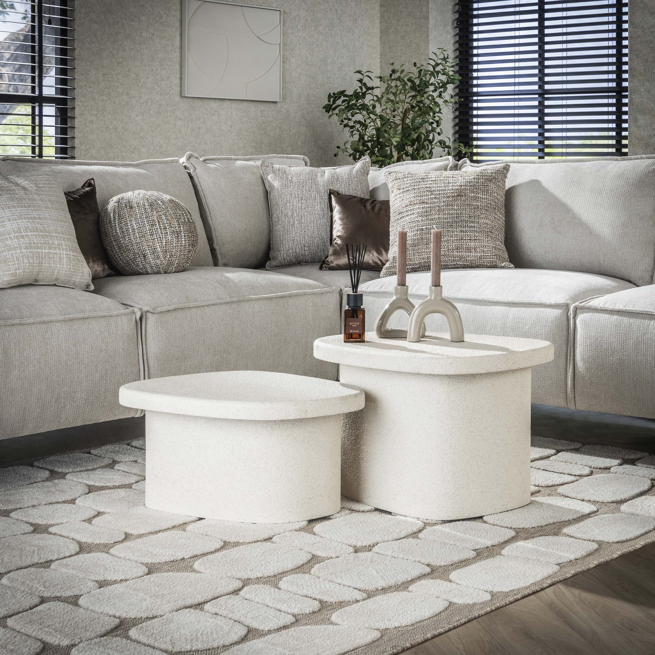 Salontafel Stone organisch set/2