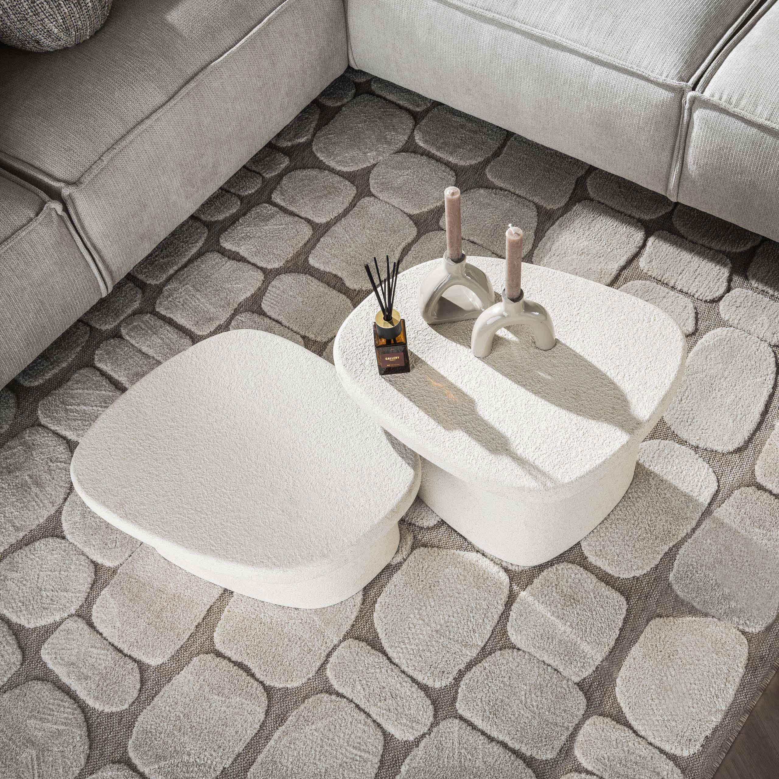 Salontafel Stone organisch set/2