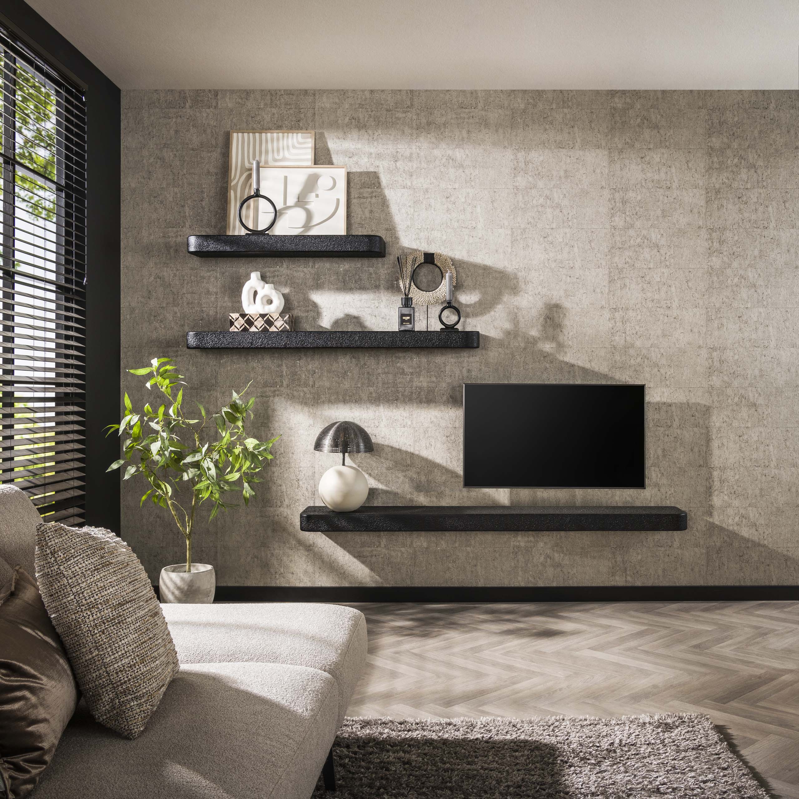 Wandplank Metallic 100