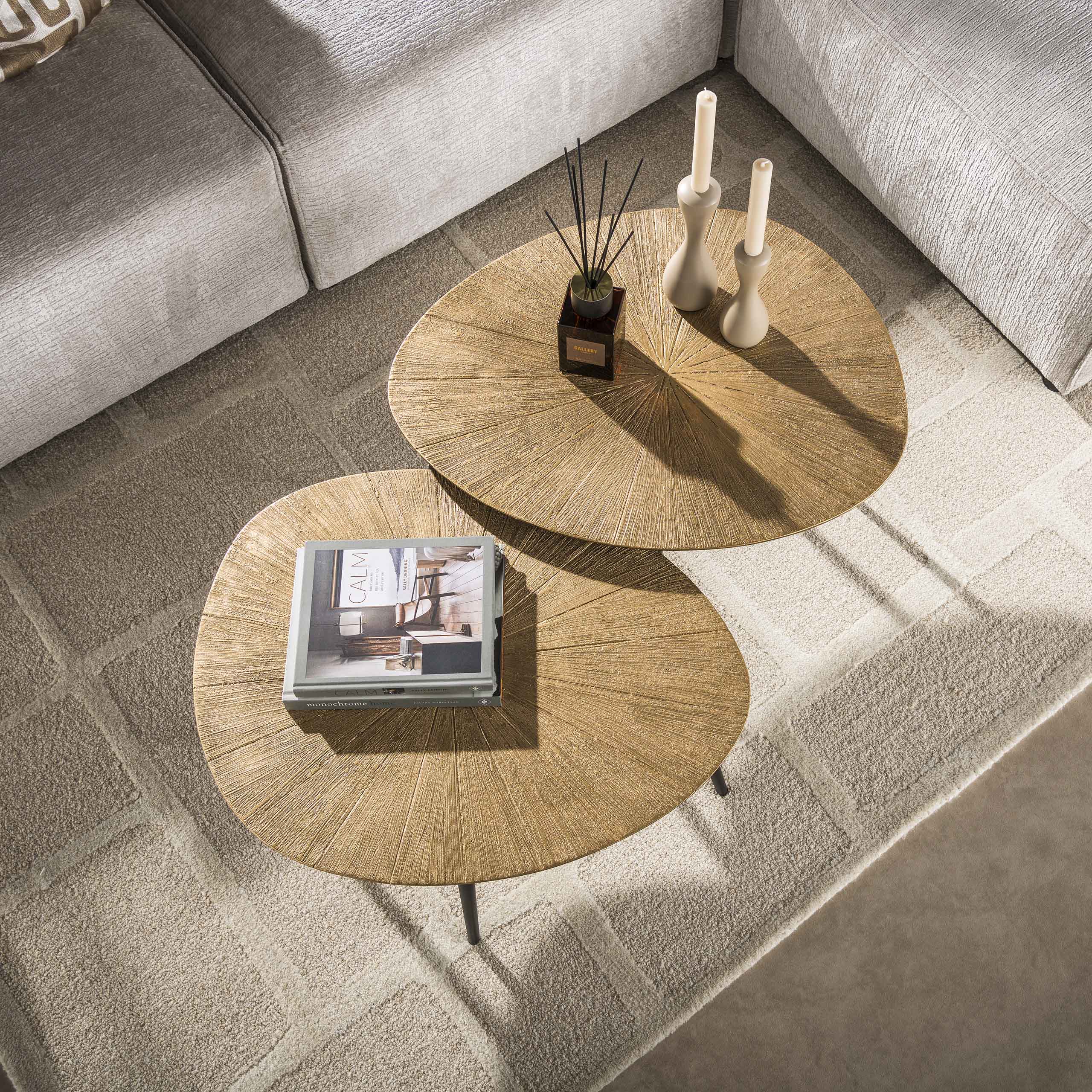 Salontafel Ray organisch set/2