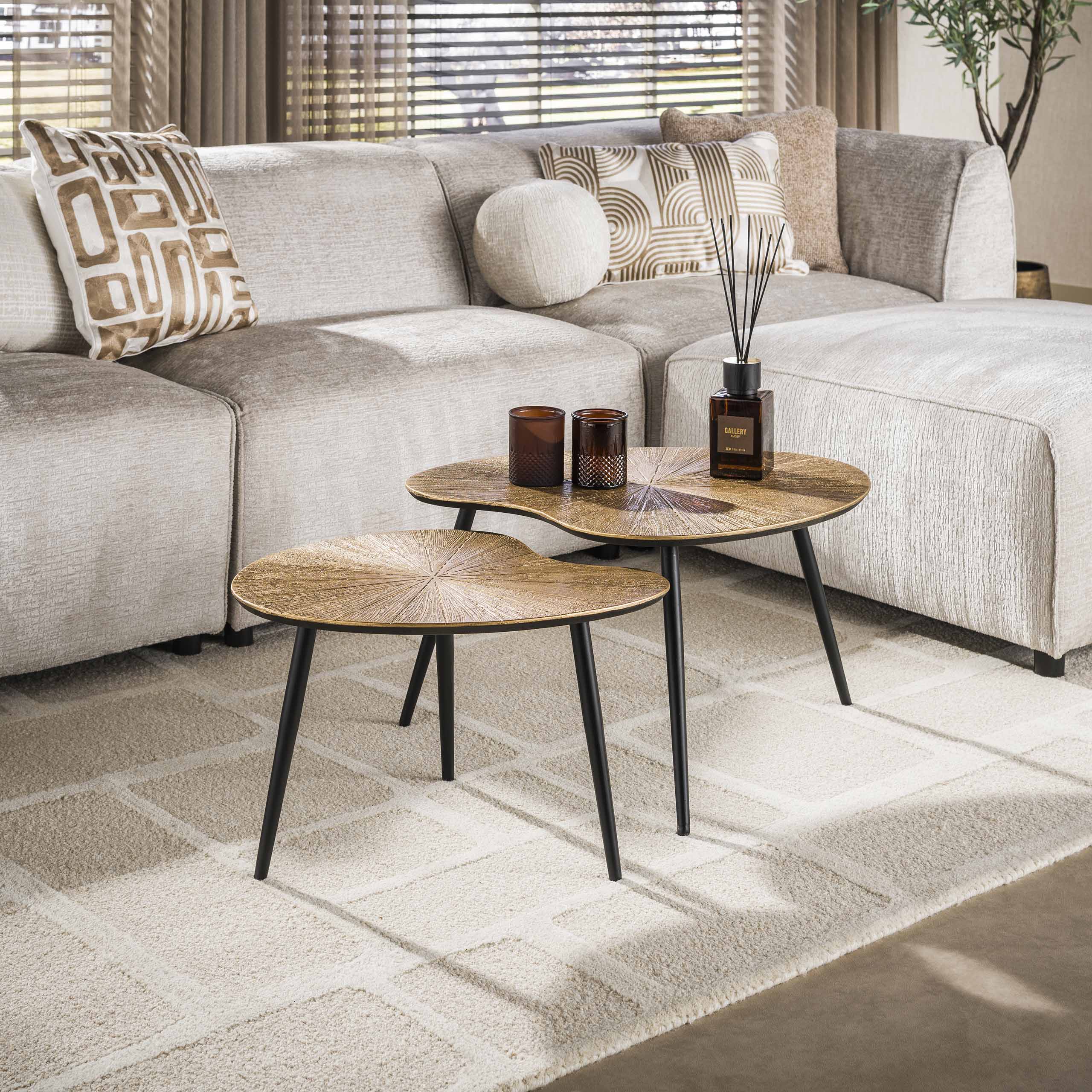 Salontafel Ray niervormig set/2