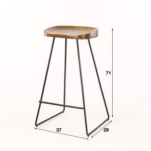 Barstoel Wooden Seat VPE4