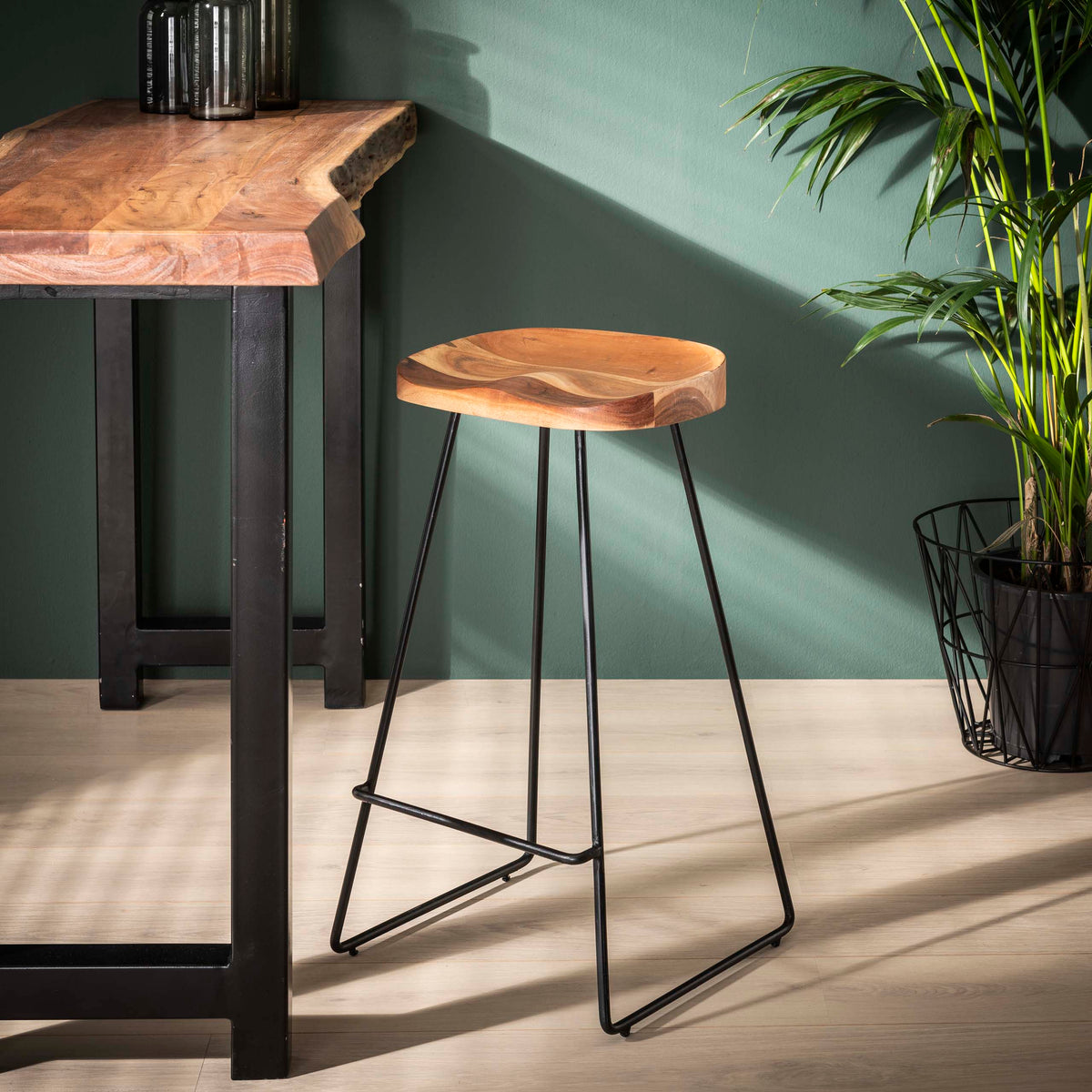 Barstoel Wooden Seat VPE4 (4 stuks) - foto 5