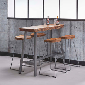 Barstoel Wooden Seat VPE4