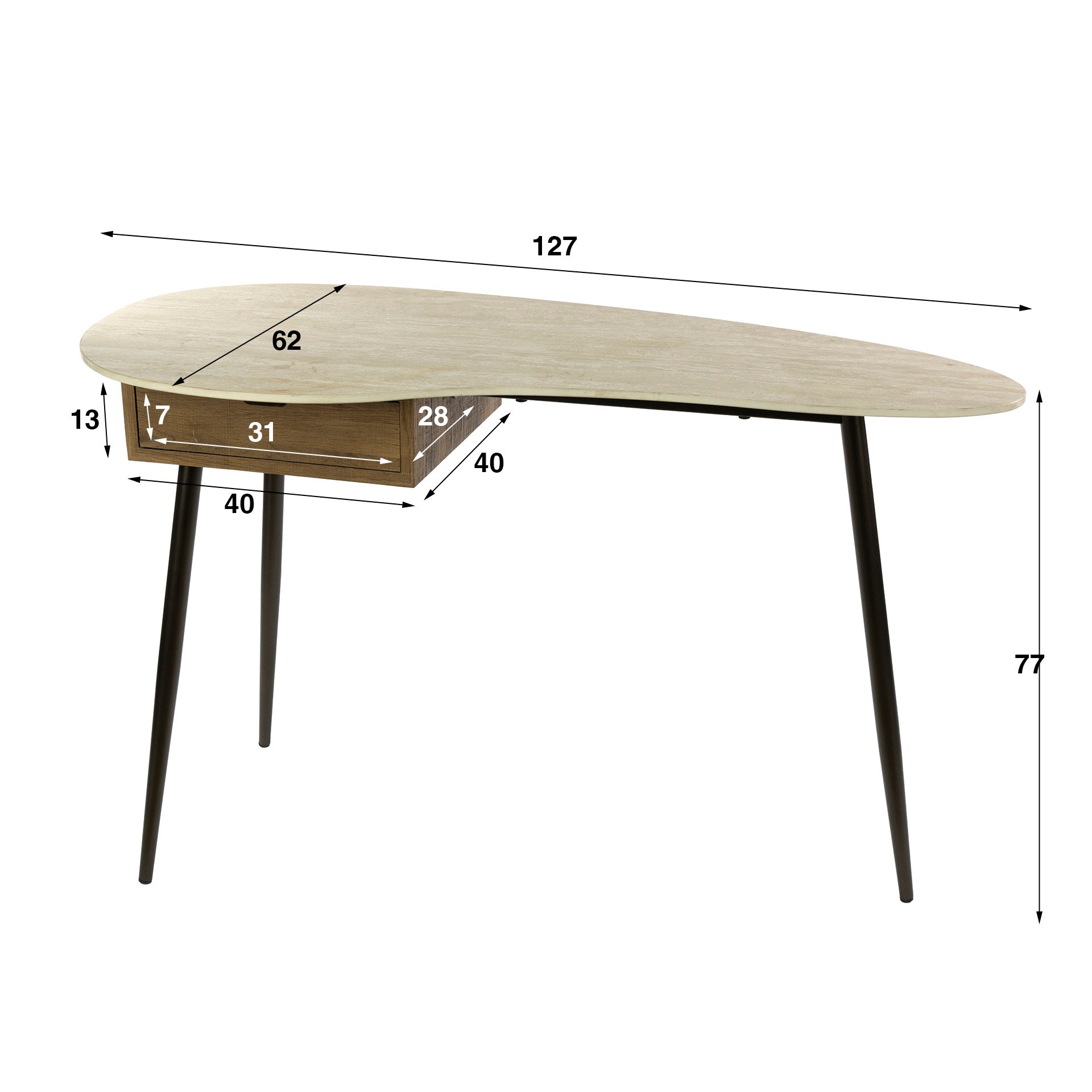 Kaptafel Travino 1L