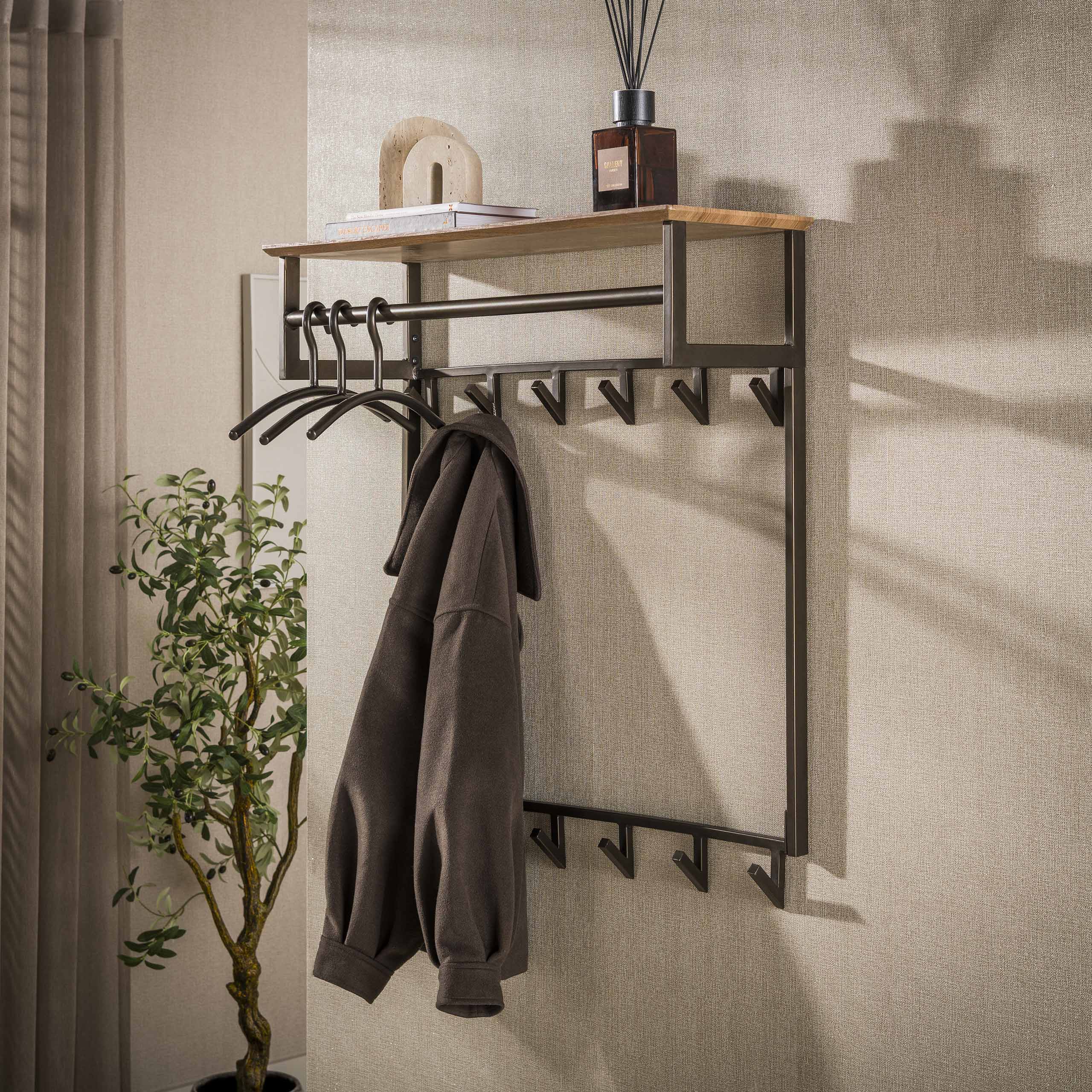 Kapstok Bruno hoog 2x6H