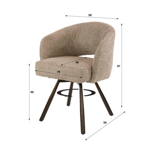Armstoel Salon Cross draaibaar VPE2 (2 stuks) - foto 12