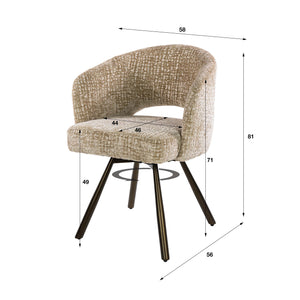 Armchair Salon Cross swivel VPE2 (2 pieces)