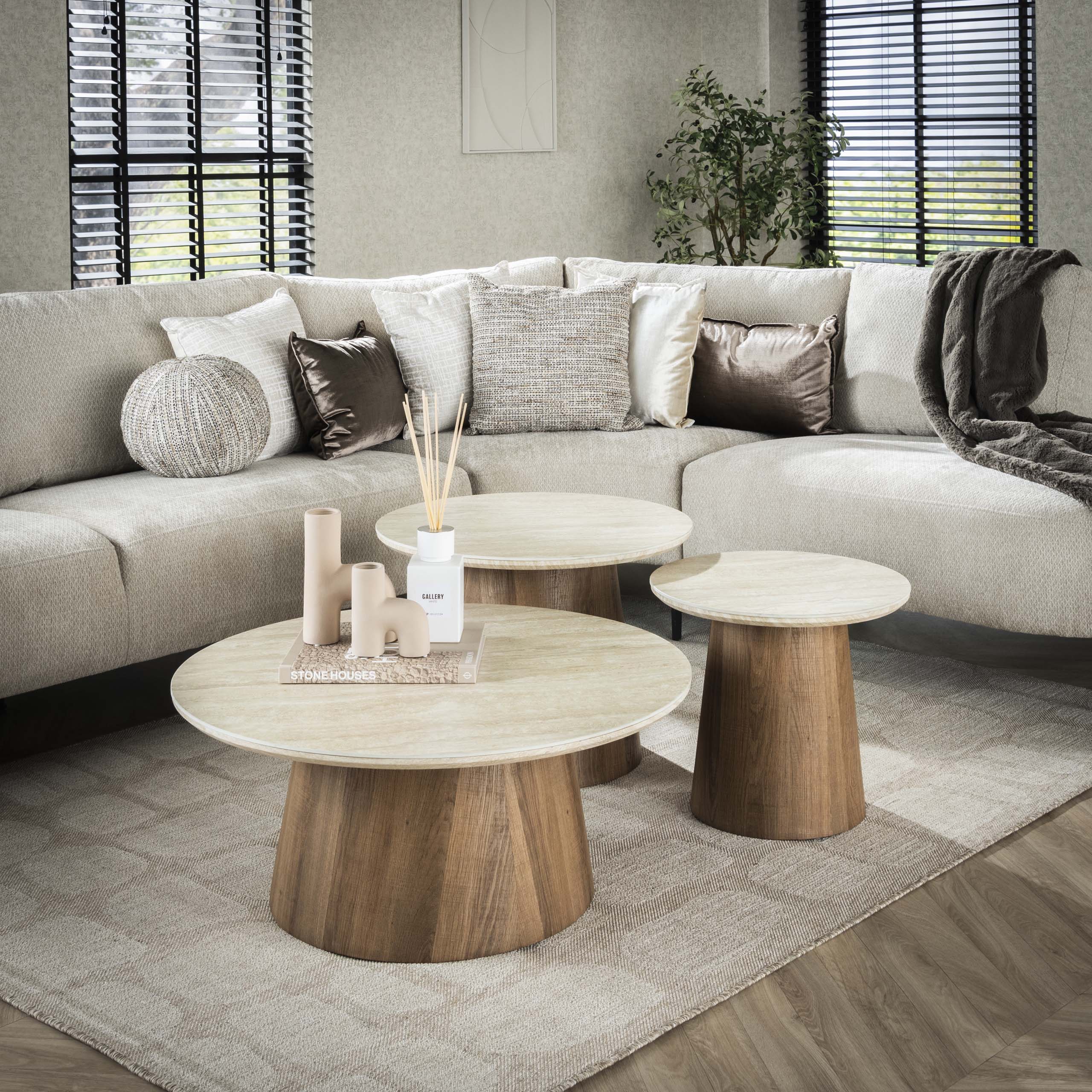 Couchtisch Romano rund 3er-Set