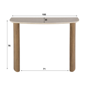 Hal-/kaptafel Romano Curvo
