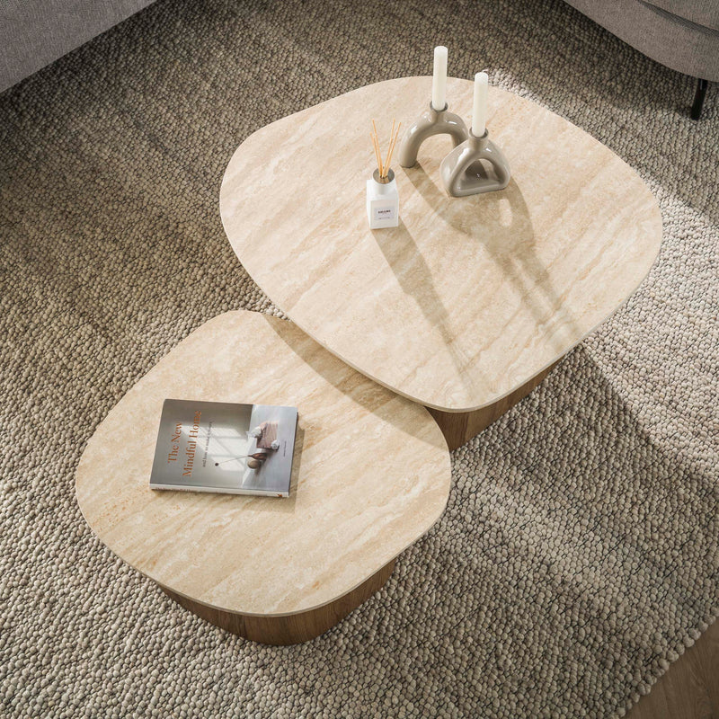 Salontafel Romano kiezel set/2