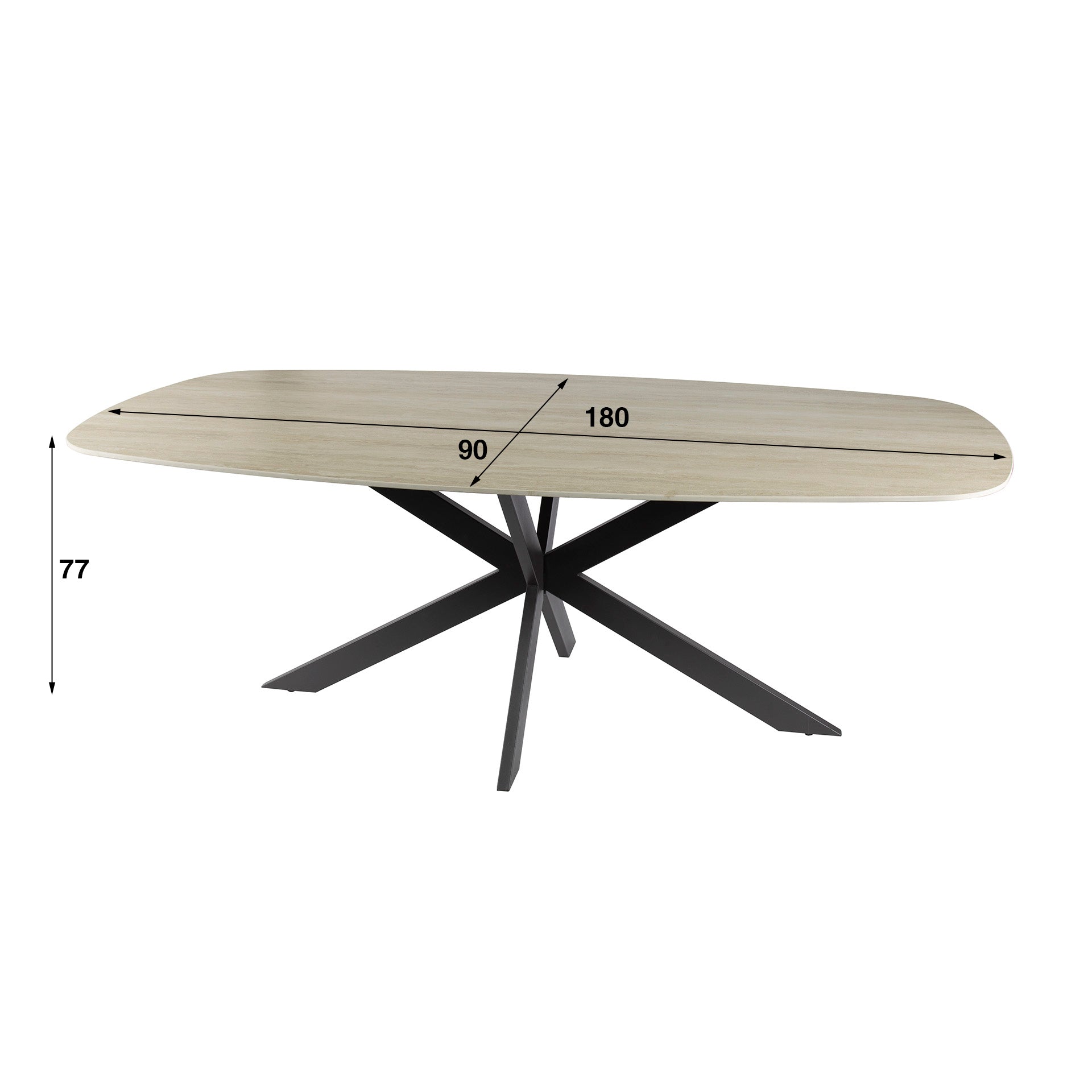 Eettafel Romano Cross 180
