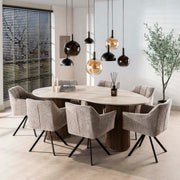 Eettafel Romano niervormig 215