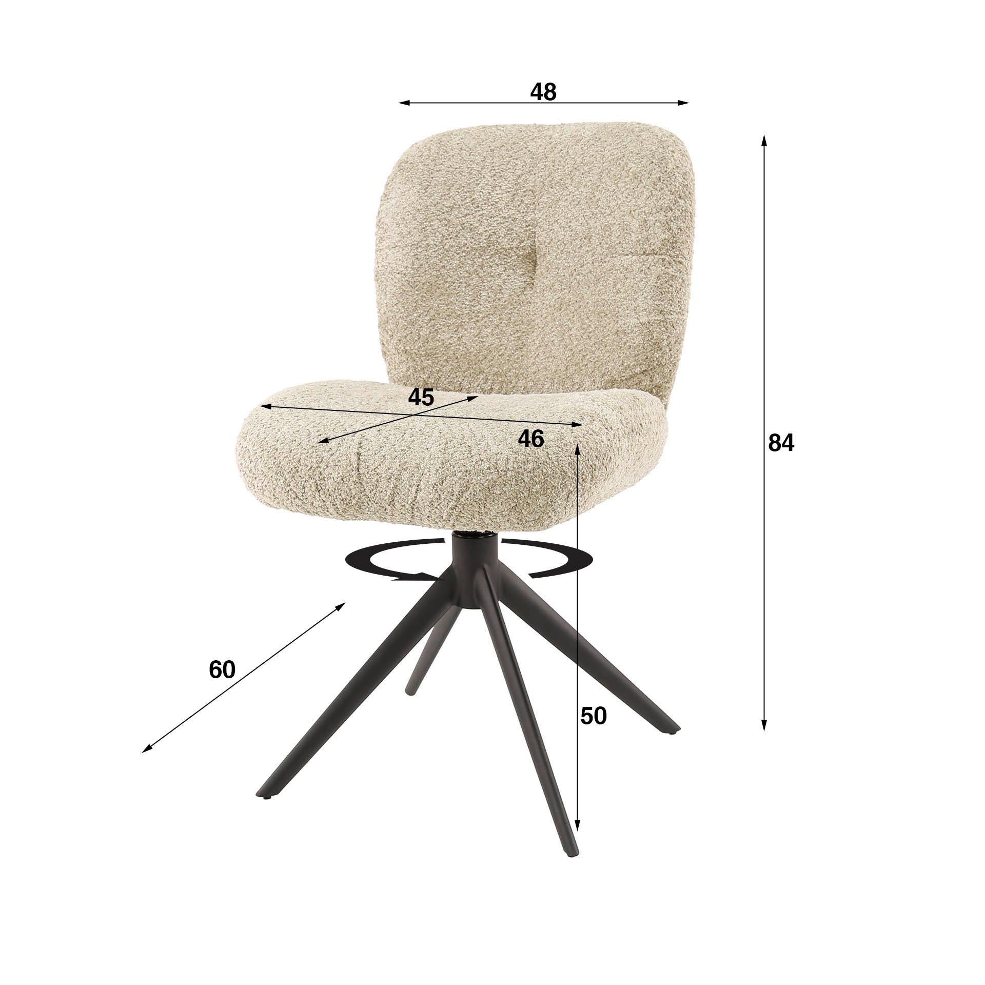 Stoel Comfort draaibaar VPE2