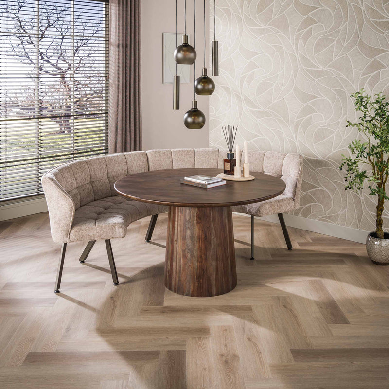 Eetkamerbank Raster rond 2DLG