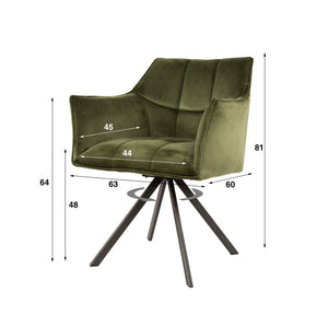 Armstoel Raster draaibaar VPE2