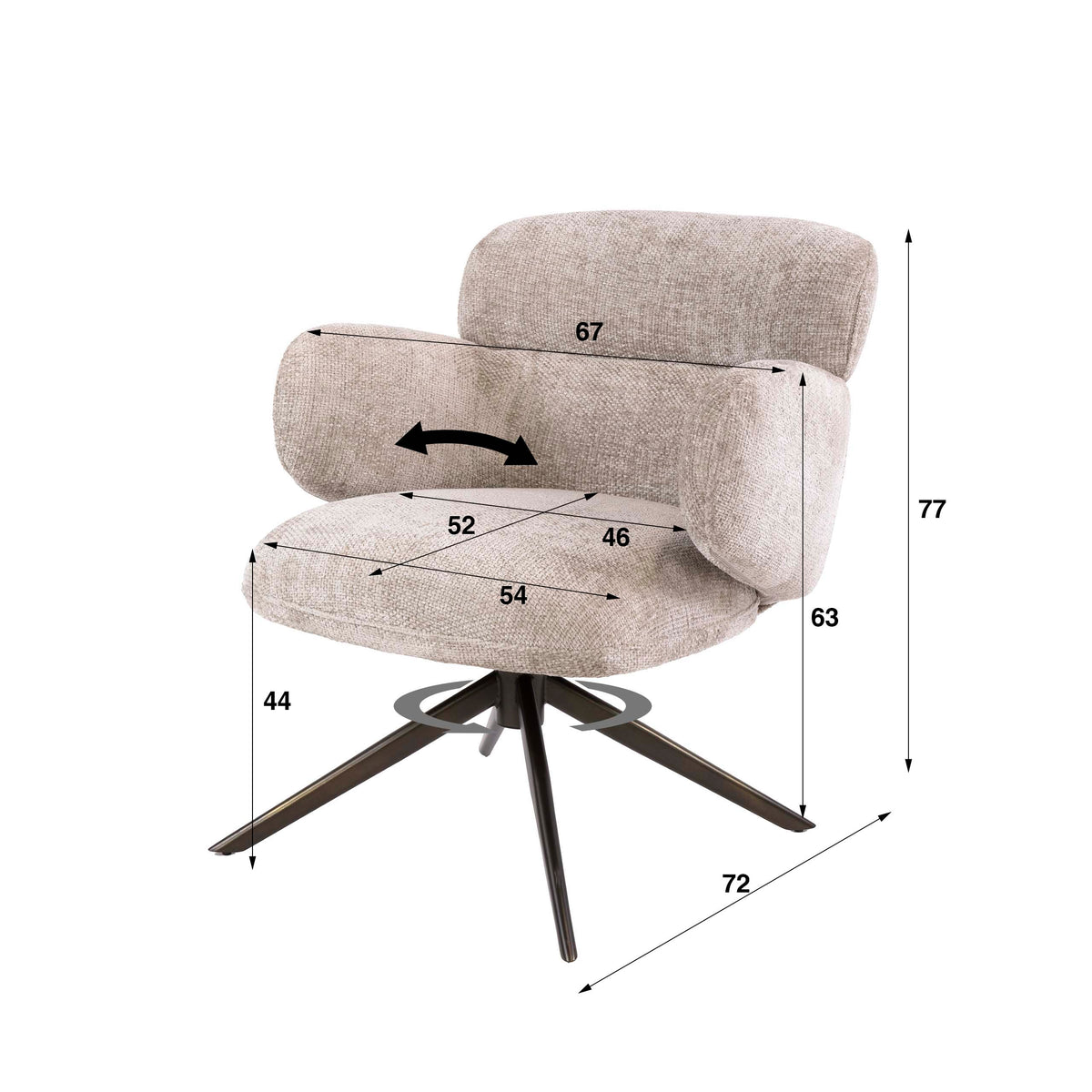 Fauteuil Flex draaibaar - foto 10