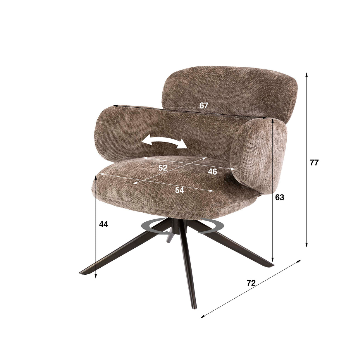 Fauteuil Flex draaibaar - foto 19