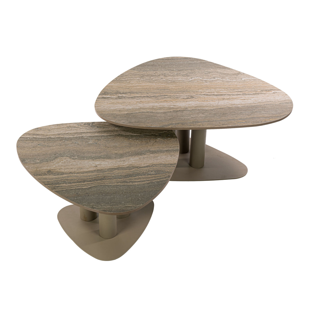 Salontafel Selvo driehoekig set/2