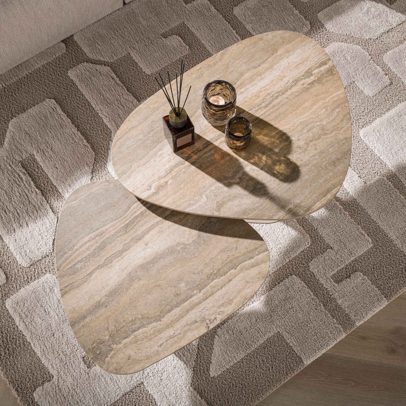 Salontafel Selvo driehoekig set/2