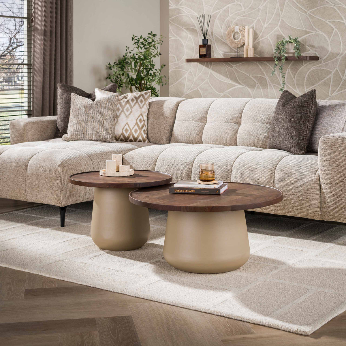 Salontafel Dune rond set/2