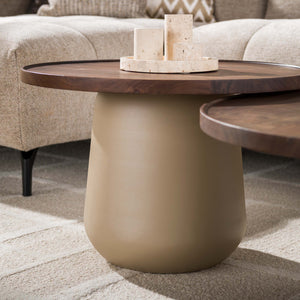 Salontafel Dune rond set/2