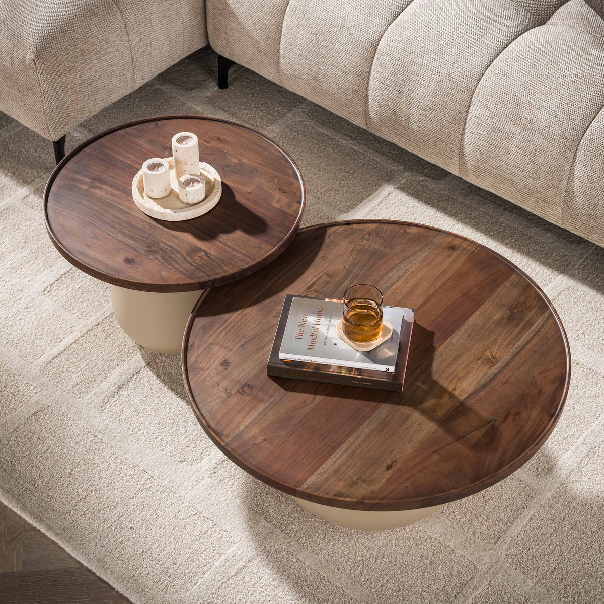 Salontafel Dune rond set/2