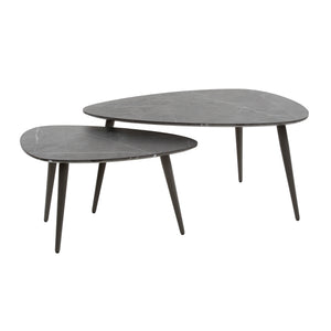 Salontafel Onyx peervormig set/2