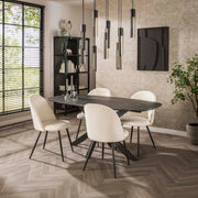 Eettafel Onyx Cross 180