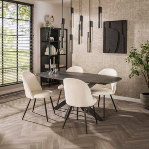 Eettafel Onyx Cross 180