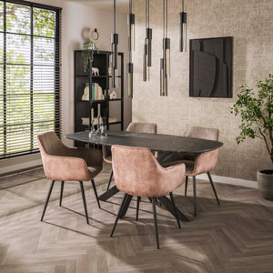 Eettafel Onyx Cross 180