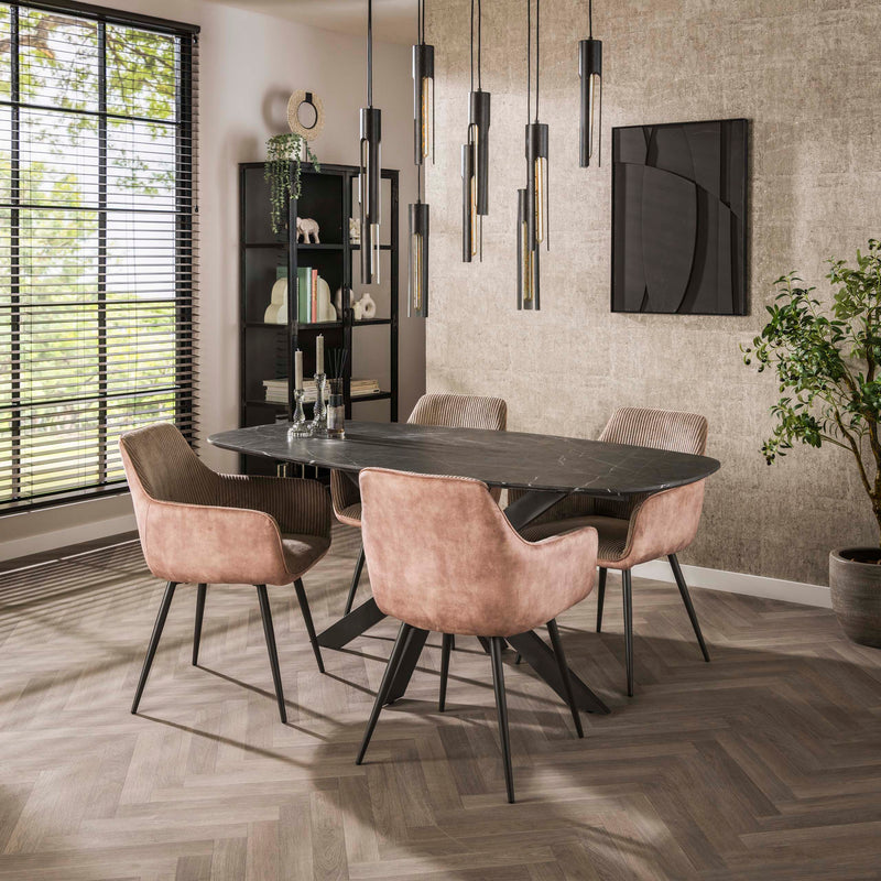Eettafel Onyx Cross 180