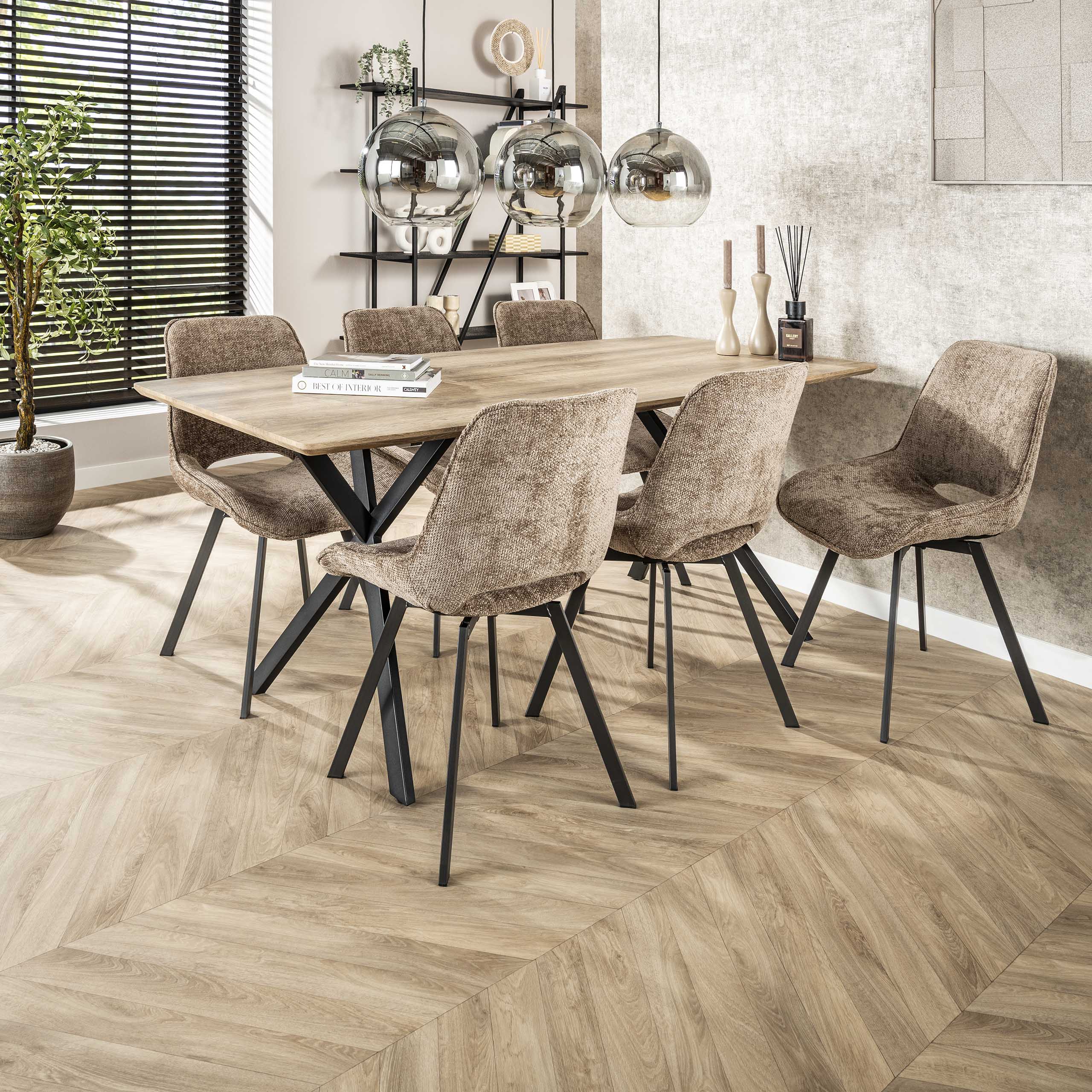 Eettafel ovaal blad 190