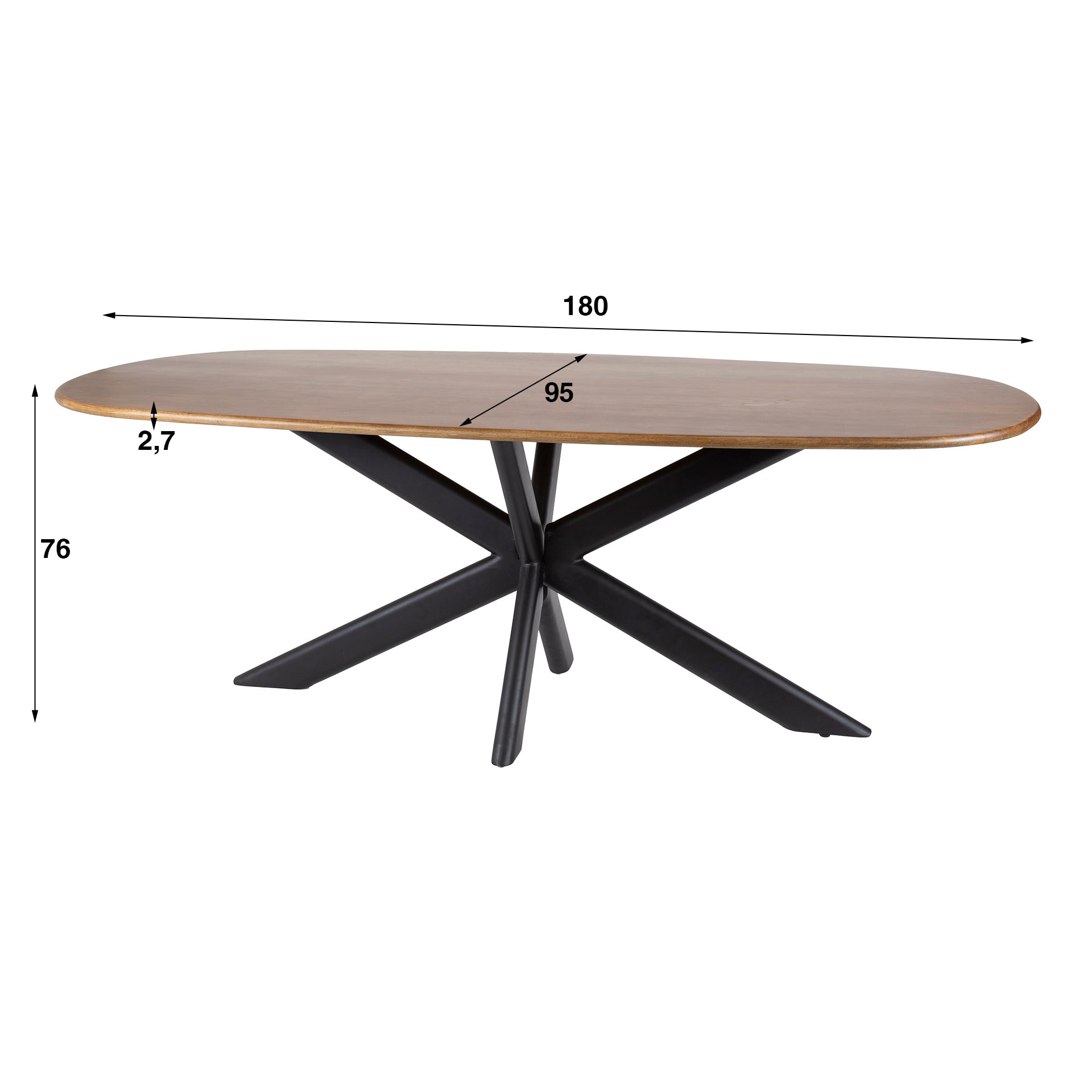 Eettafel Cliff 180
