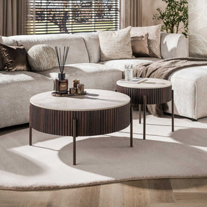 Salontafel Ceramo rond set/2