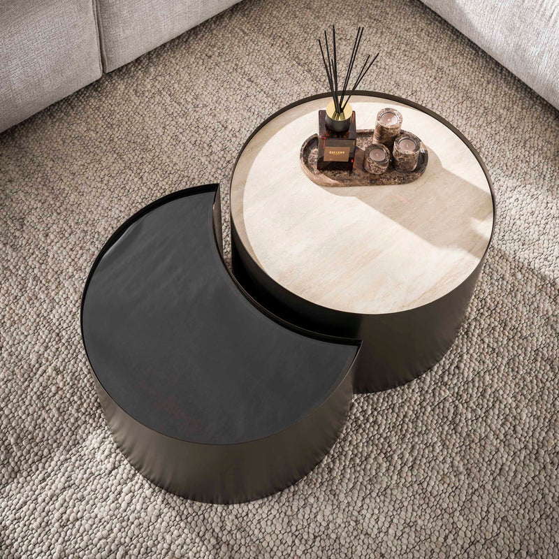 Salontafel Metal half moon set/2