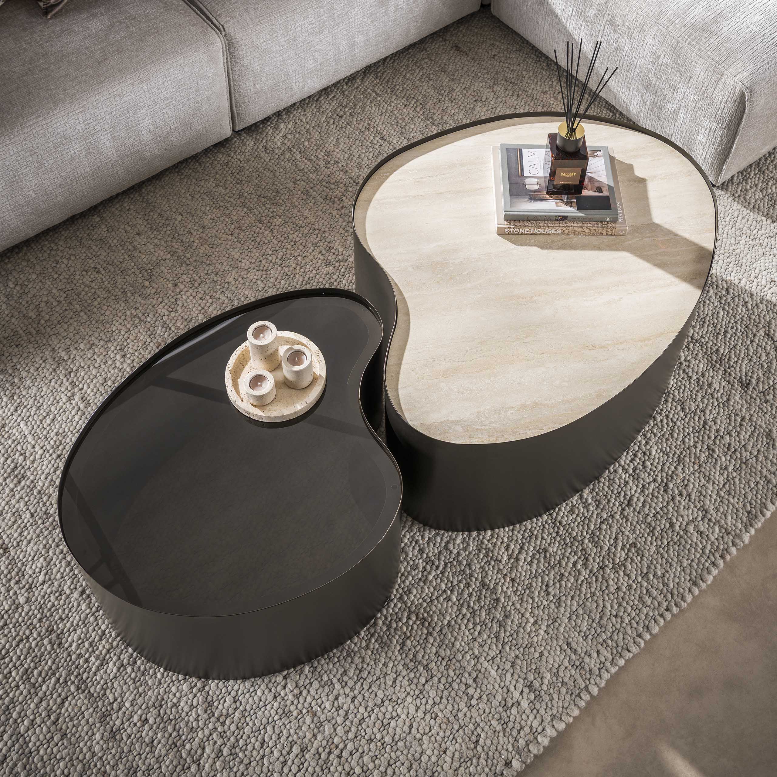 Salontafel Metal organisch set/2