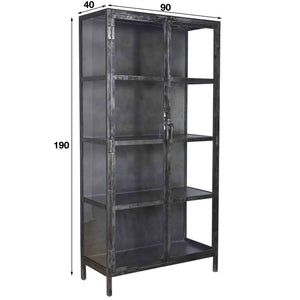Vitrinekast Rift Metal 2D