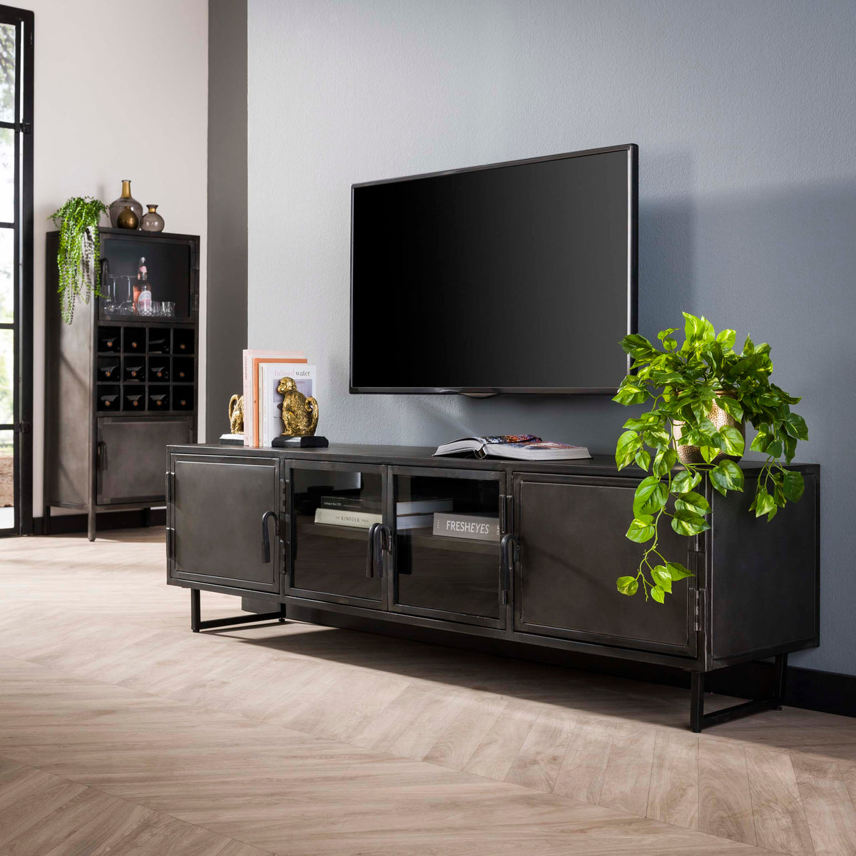 TV-meubel Rift Metal 4D
