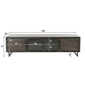 TV-meubel Rift Metal 4D