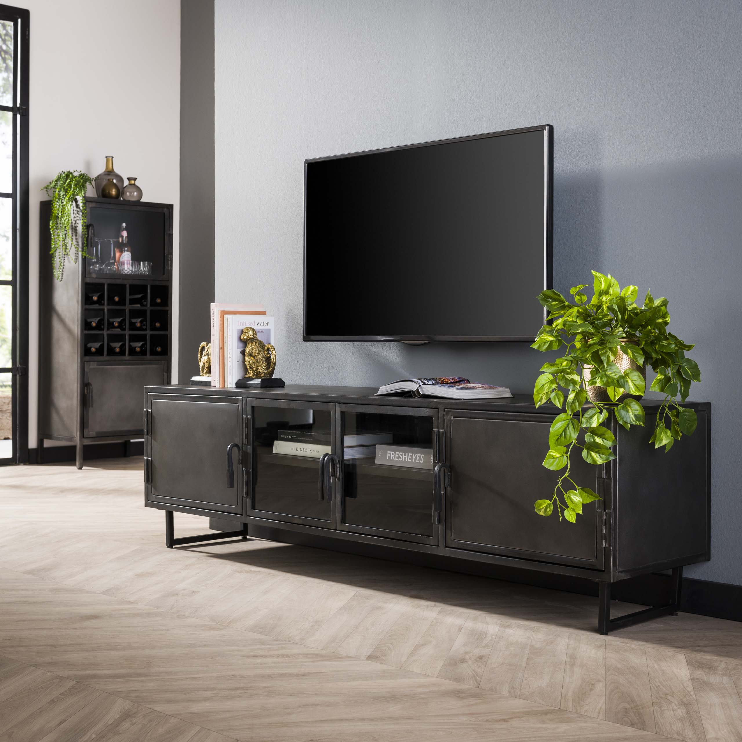 TV-meubel Rift Metal 4D