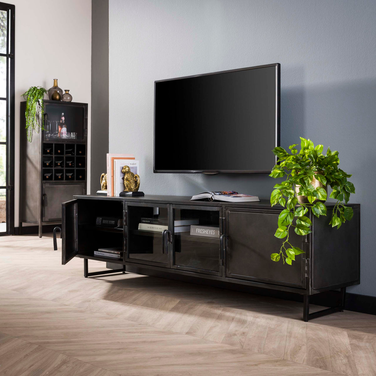 TV-meubel Rift Metal 4D