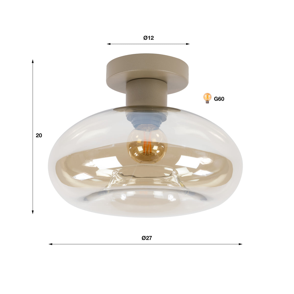 Plafondlamp Soll 1L - foto 7