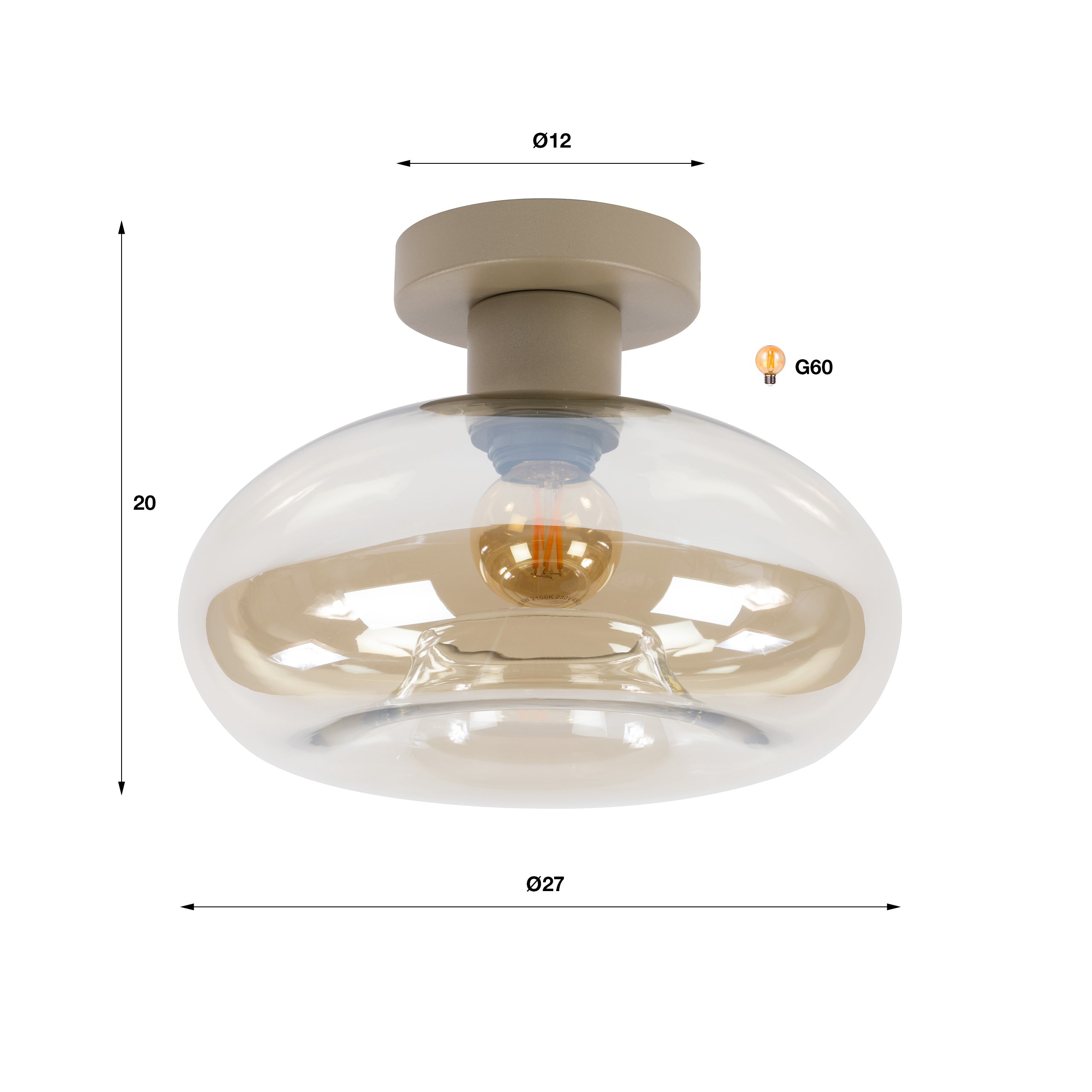 Plafondlamp Soll 1L - foto 7