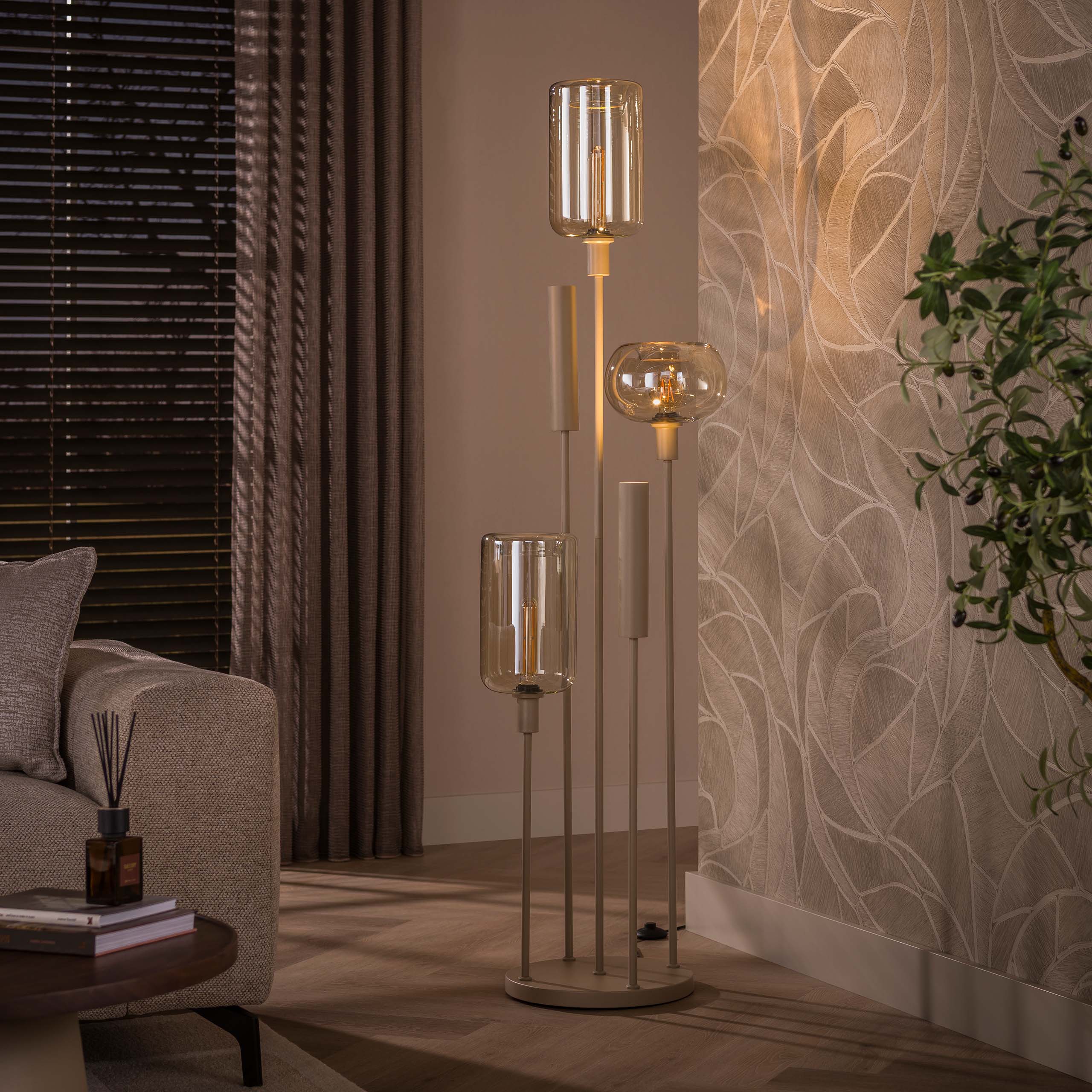 Vloerlamp Serene switch getrapt 2+3L