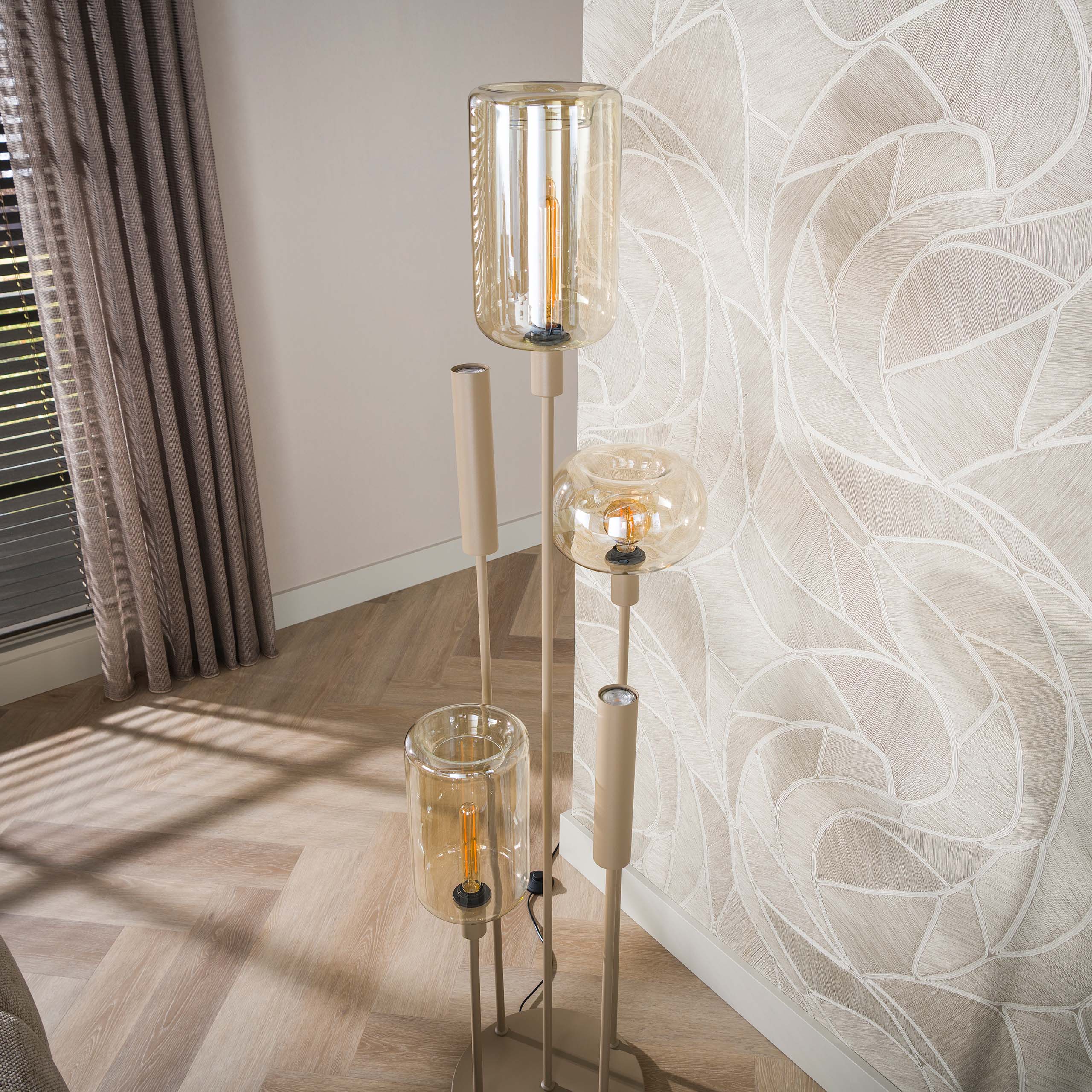 Vloerlamp Serene switch getrapt 2+3L