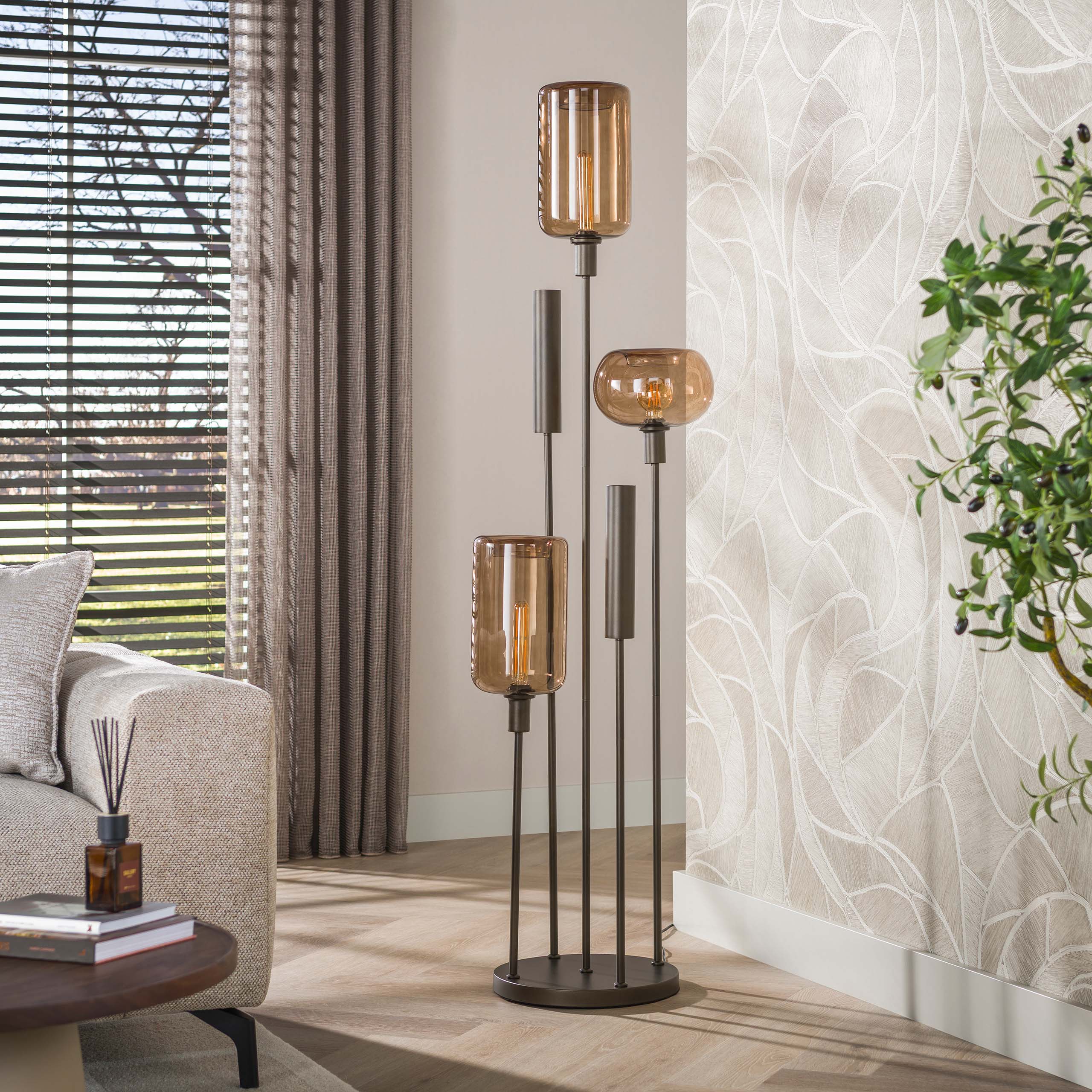 Vloerlamp Serene switch getrapt 2+3L